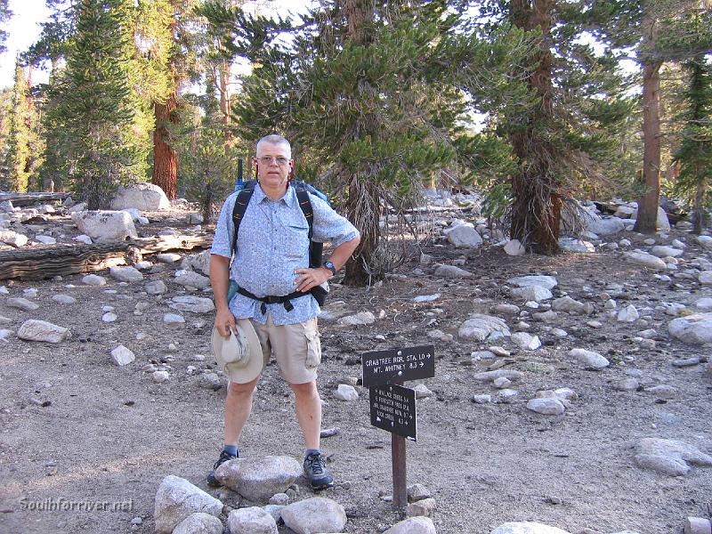 IMG_1576.JPG - Mike at the JMT/PCT junction near Crabtree Meadow