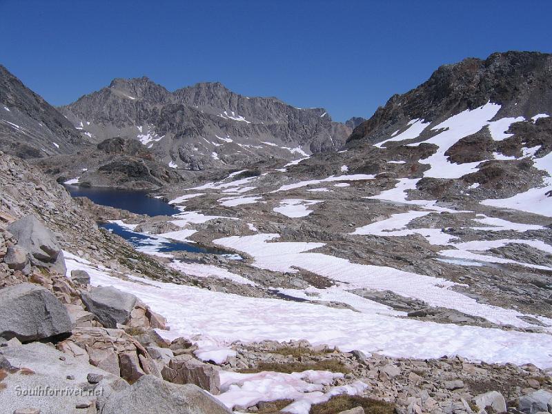 IMG_1741.JPG - Looking back down towards Helen Lake and the snowfields