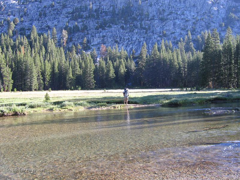 IMG_1762.JPG - Getting ready to cross Evolution Creek