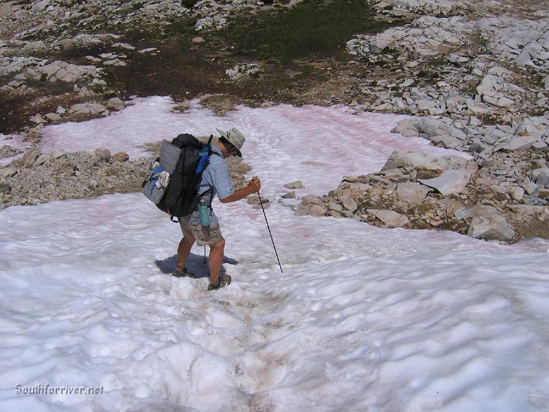 IMG_1835.JPG - Another snow field to go through on the way down Silver Pass